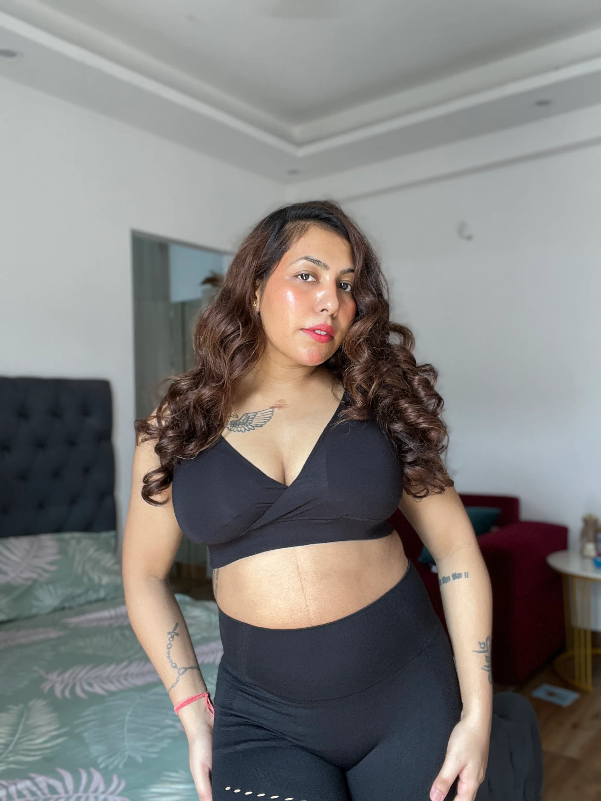 247 (Upgraded) Black Modal Padded Maternity Feeding Bra - Image 14