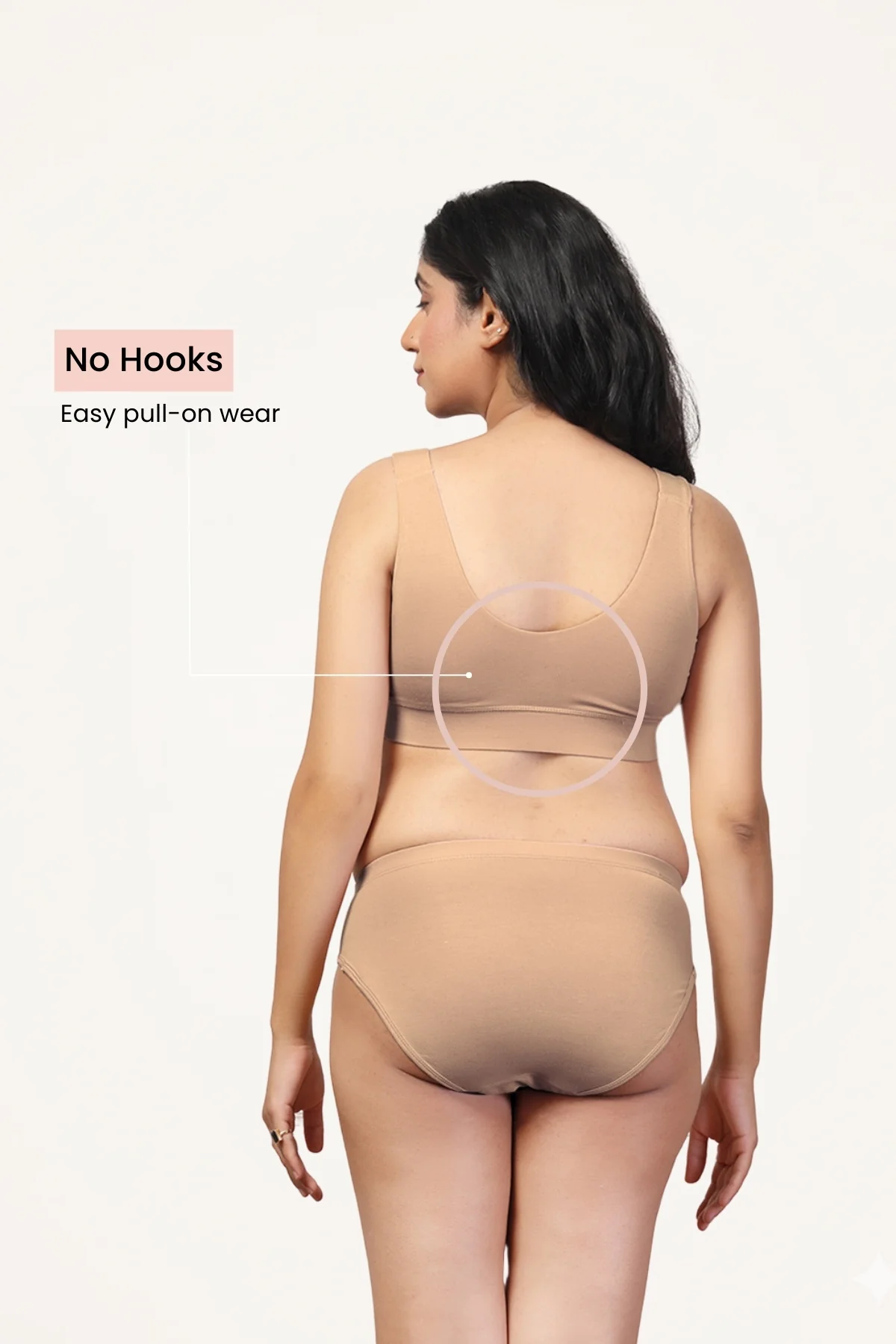 247 (Upgraded) Dark Skin Modal Padded Maternity Feeding Bra - Image 6