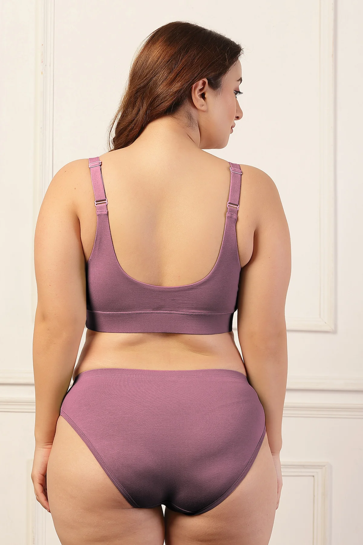 247 Extra Support Cotton Feeding Bra with Adjuster - Lilac - Image 12