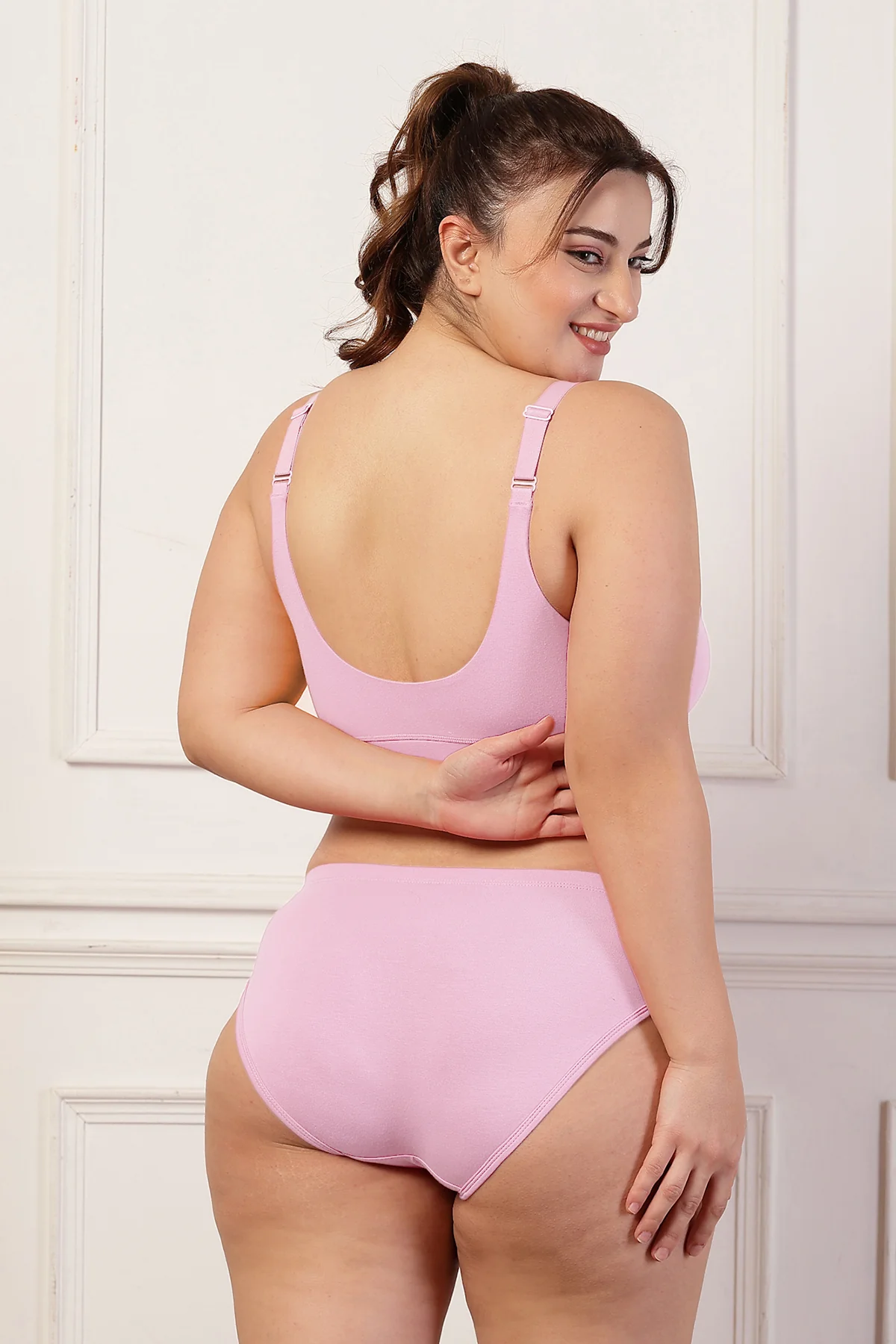 247 Extra Support Cotton Feeding Bra with Adjuster - Pink - Image 8