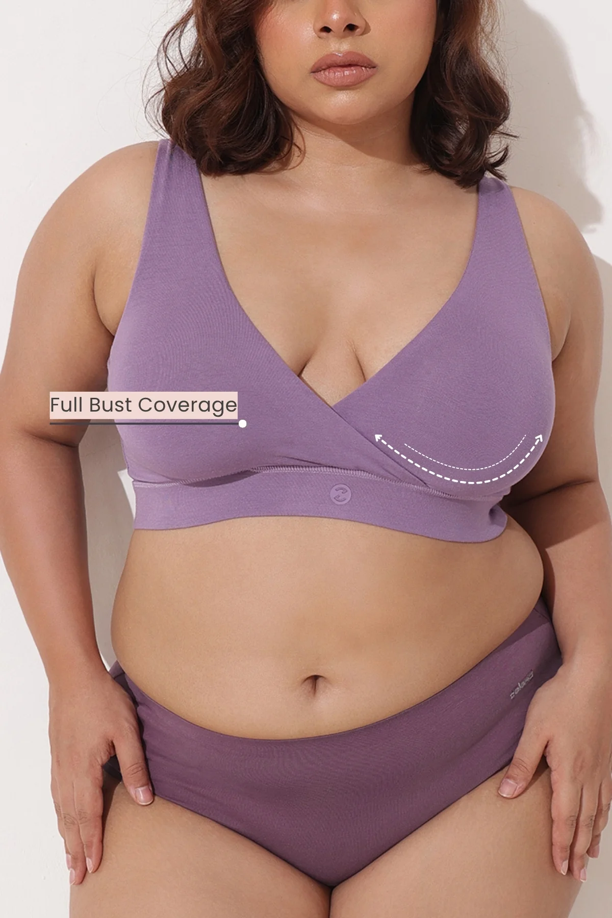 247 (Upgraded) Lavender Modal Padded Maternity Feeding Bra - Image 7