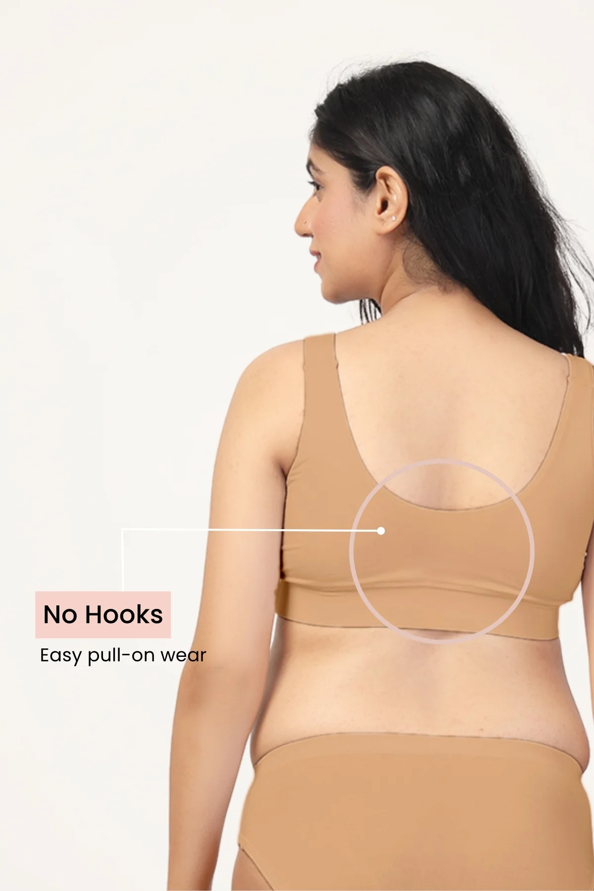 247 (Upgraded) Modal Pack of 2 Padded Maternity Feeding Bra (Skin) - Image 6