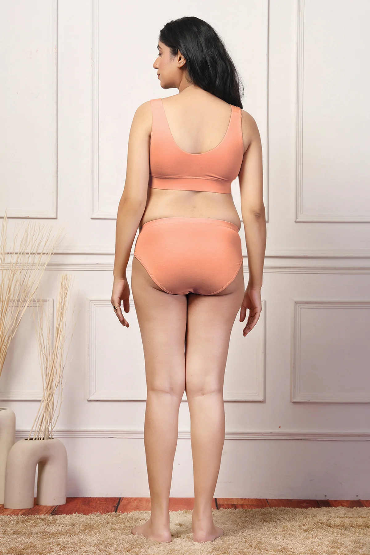 247 (Upgraded) Coral Modal Padded Maternity Feeding Bra - Image 10