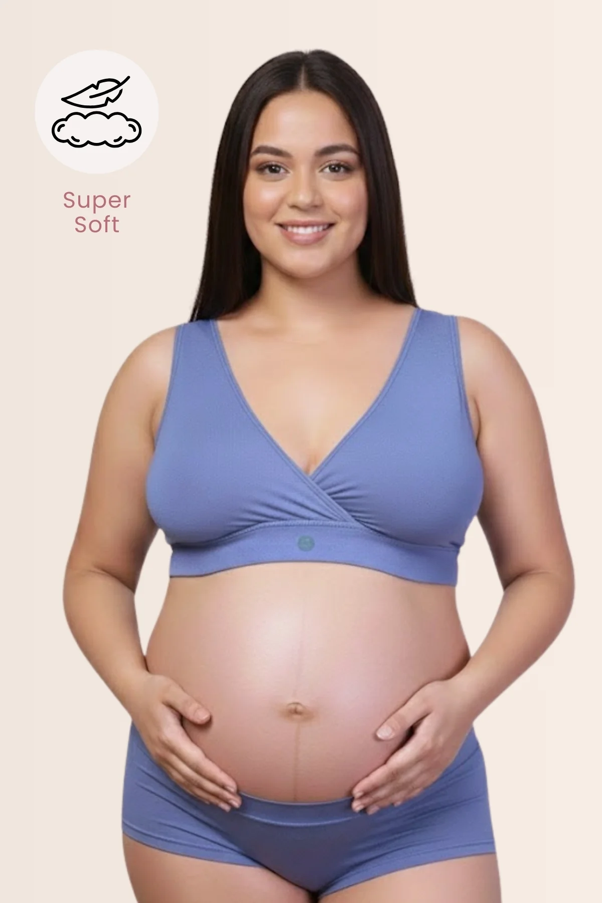 247 (Upgraded) Royal Blue Modal Padded Maternity Feeding Bra