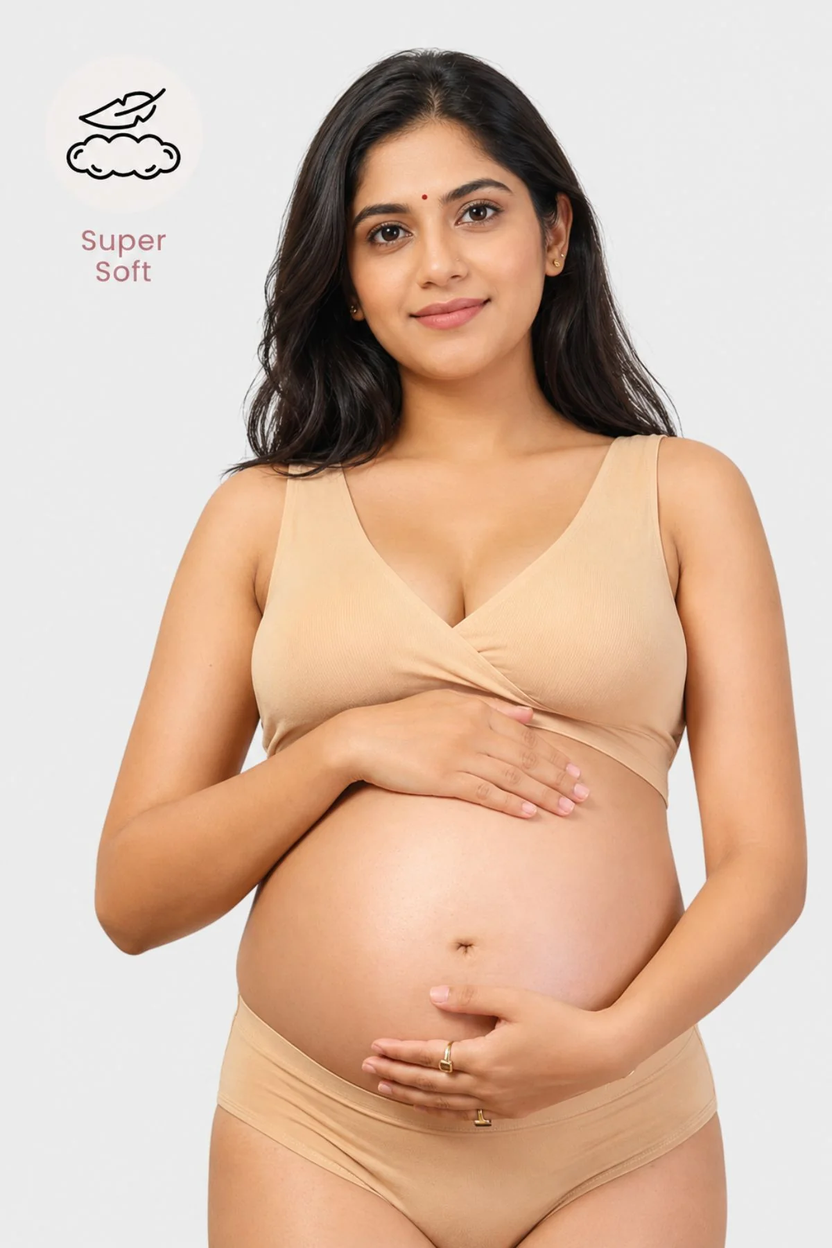 247 (Upgraded) Skin Color Modal Padded Maternity Feeding Bra