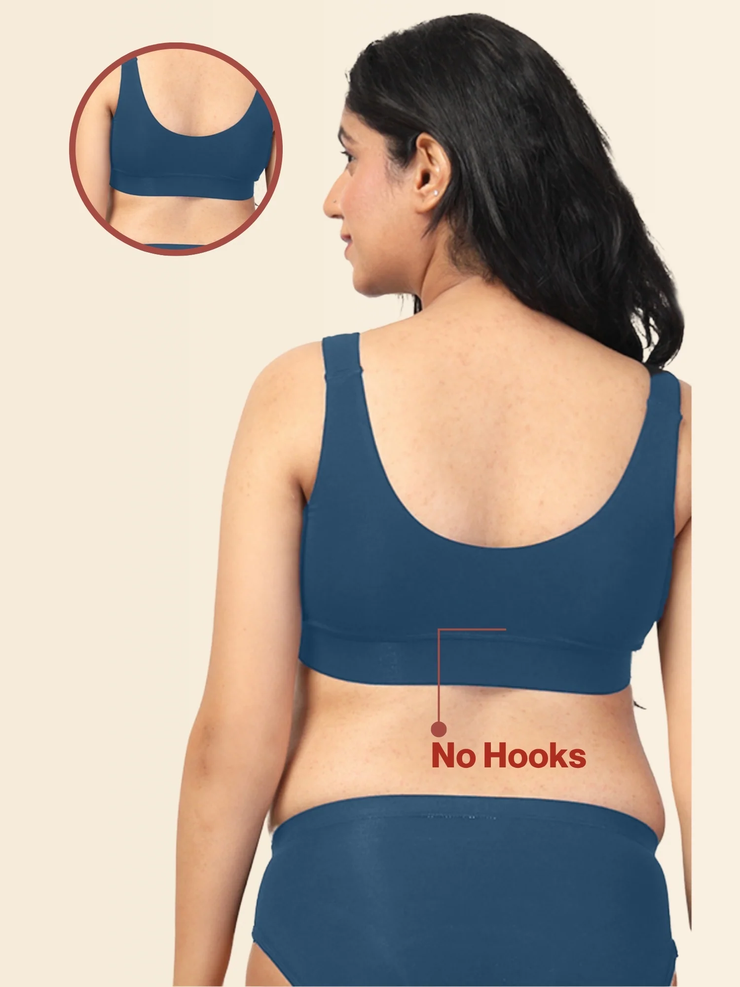247 (Upgraded) Teal Modal Padded Maternity Feeding Bra - Image 6