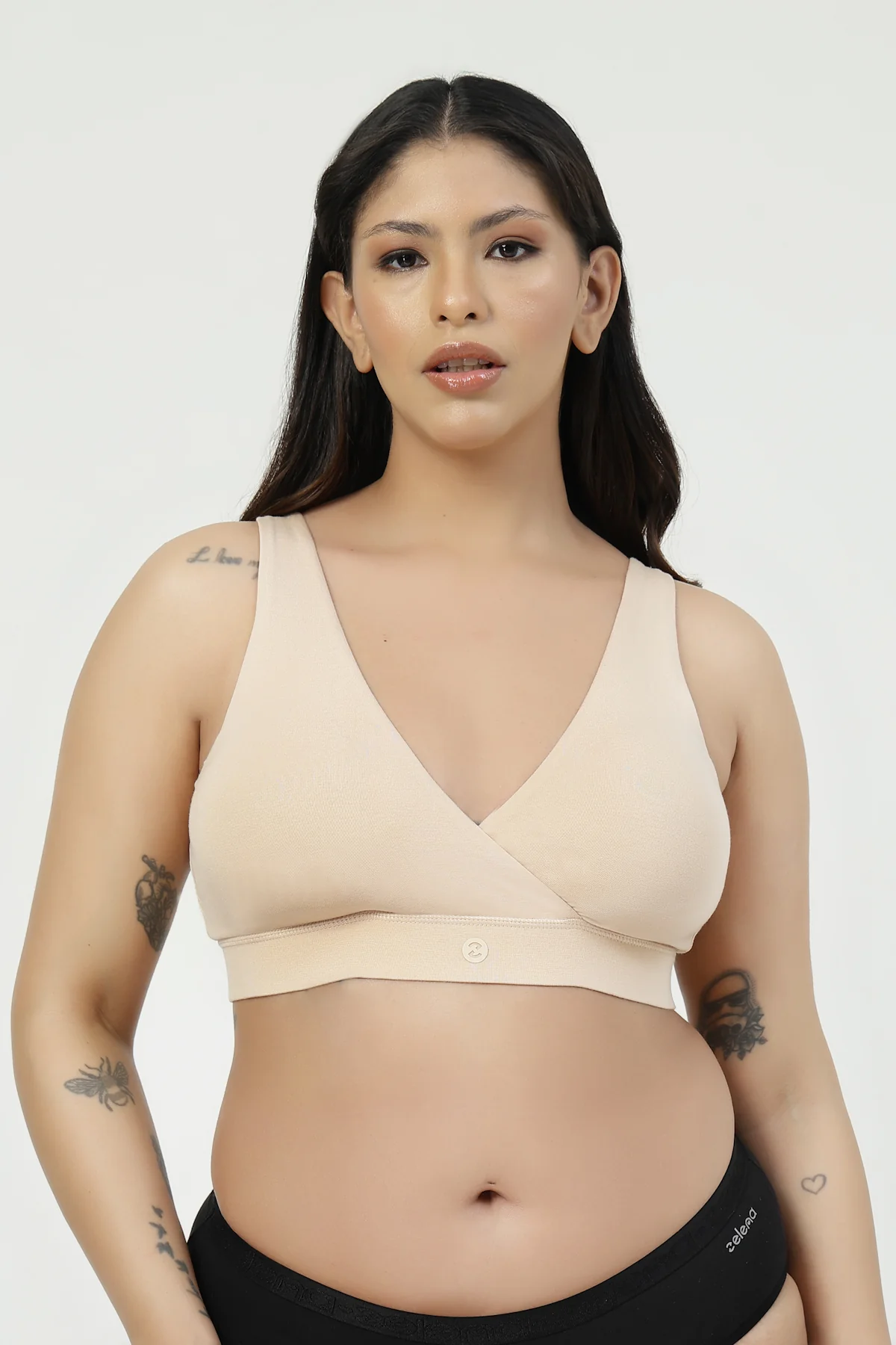 247 (Upgraded) Modal Padded Maternity Feeding Bra - Butter - Image 11