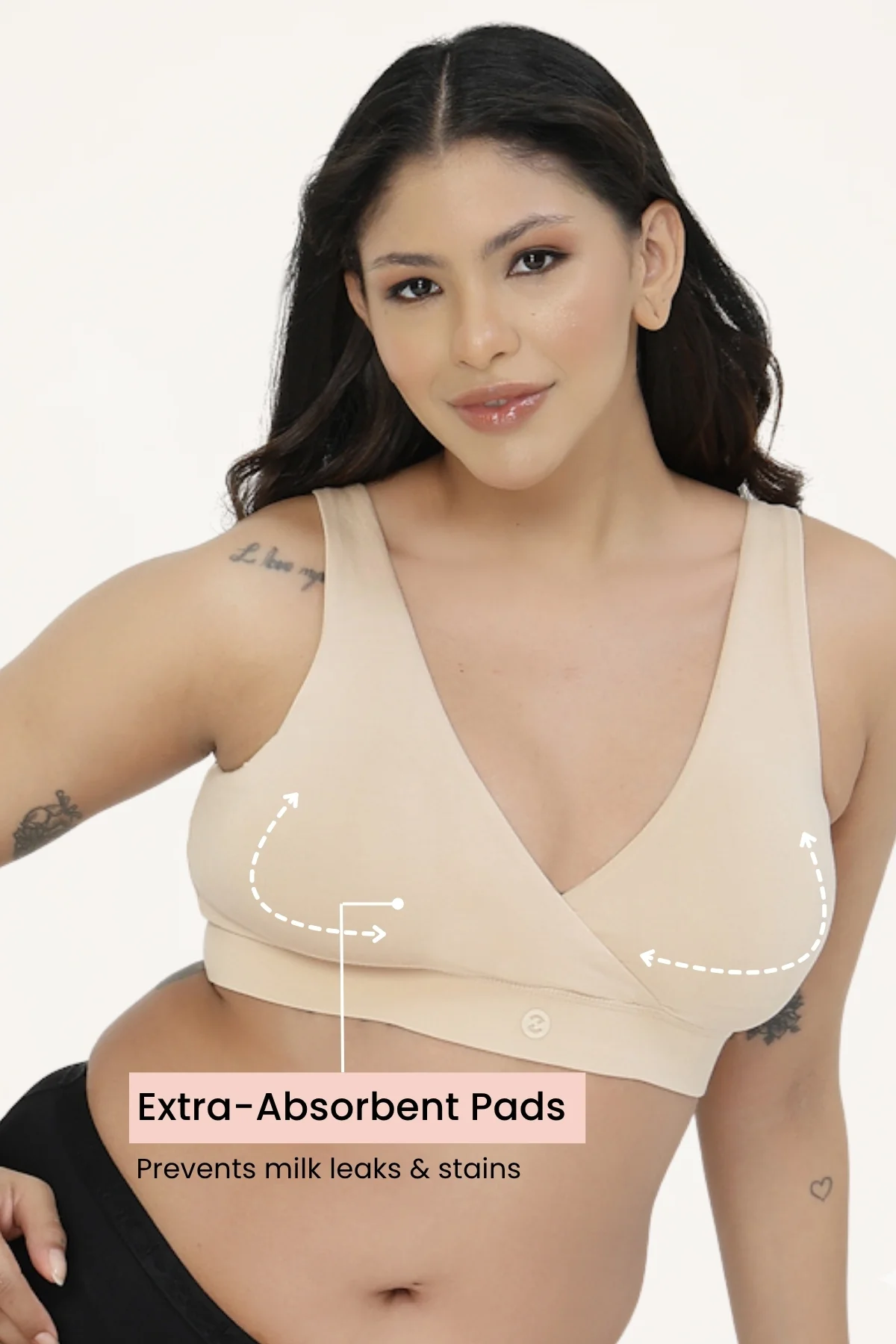 247 (Upgraded) Modal Padded Maternity Feeding Bra - Butter - Image 6