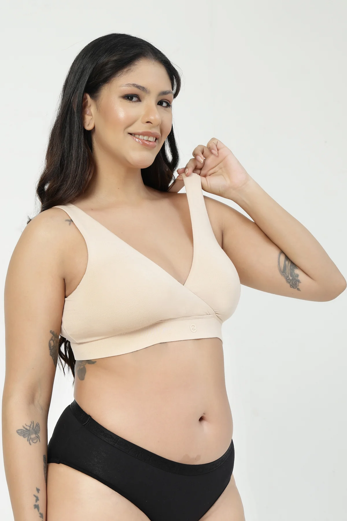 247 (Upgraded) Modal Padded Maternity Feeding Bra - Butter - Image 9