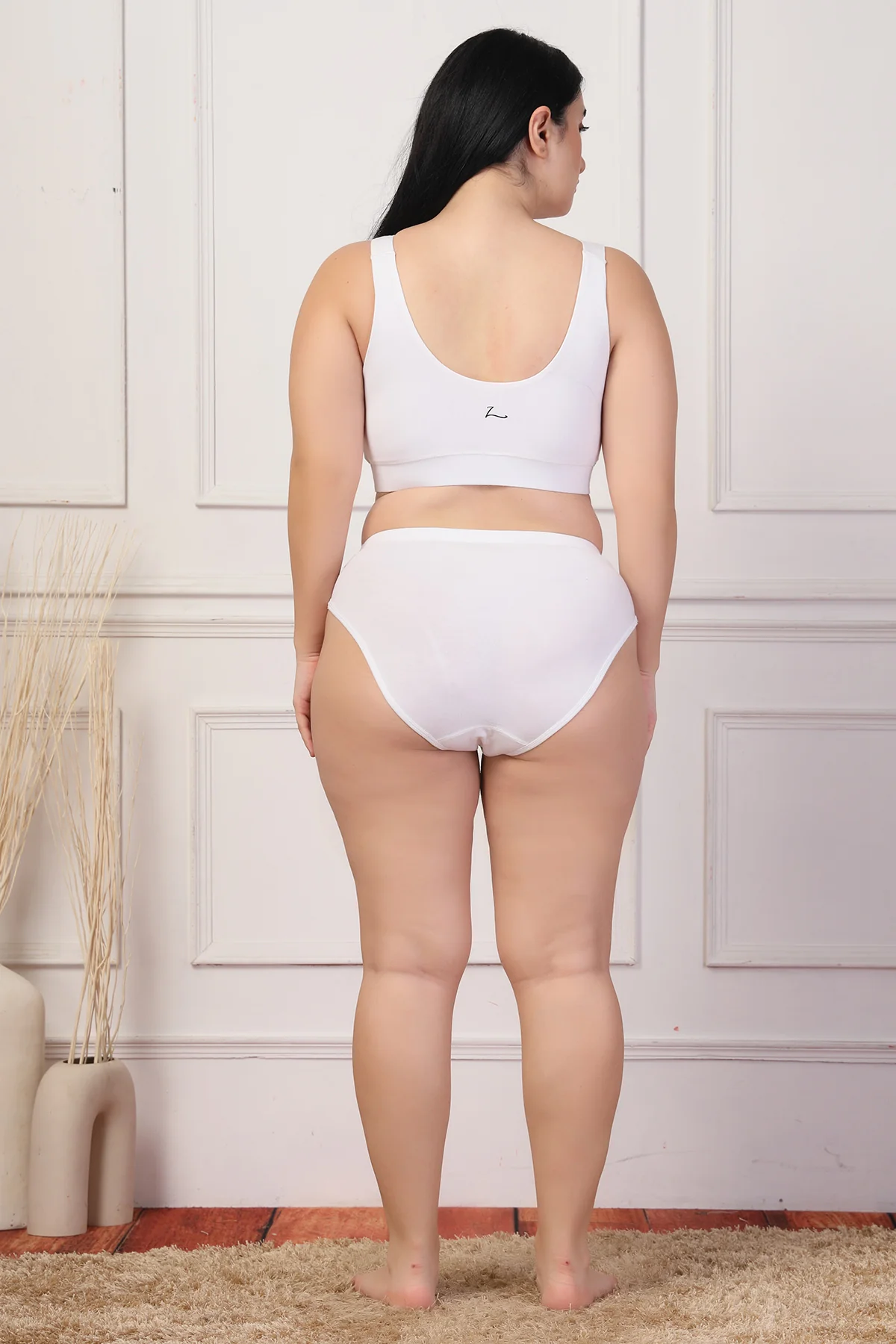 247 White Padded Maternity Feeding Bra and Panty Set - Image 15
