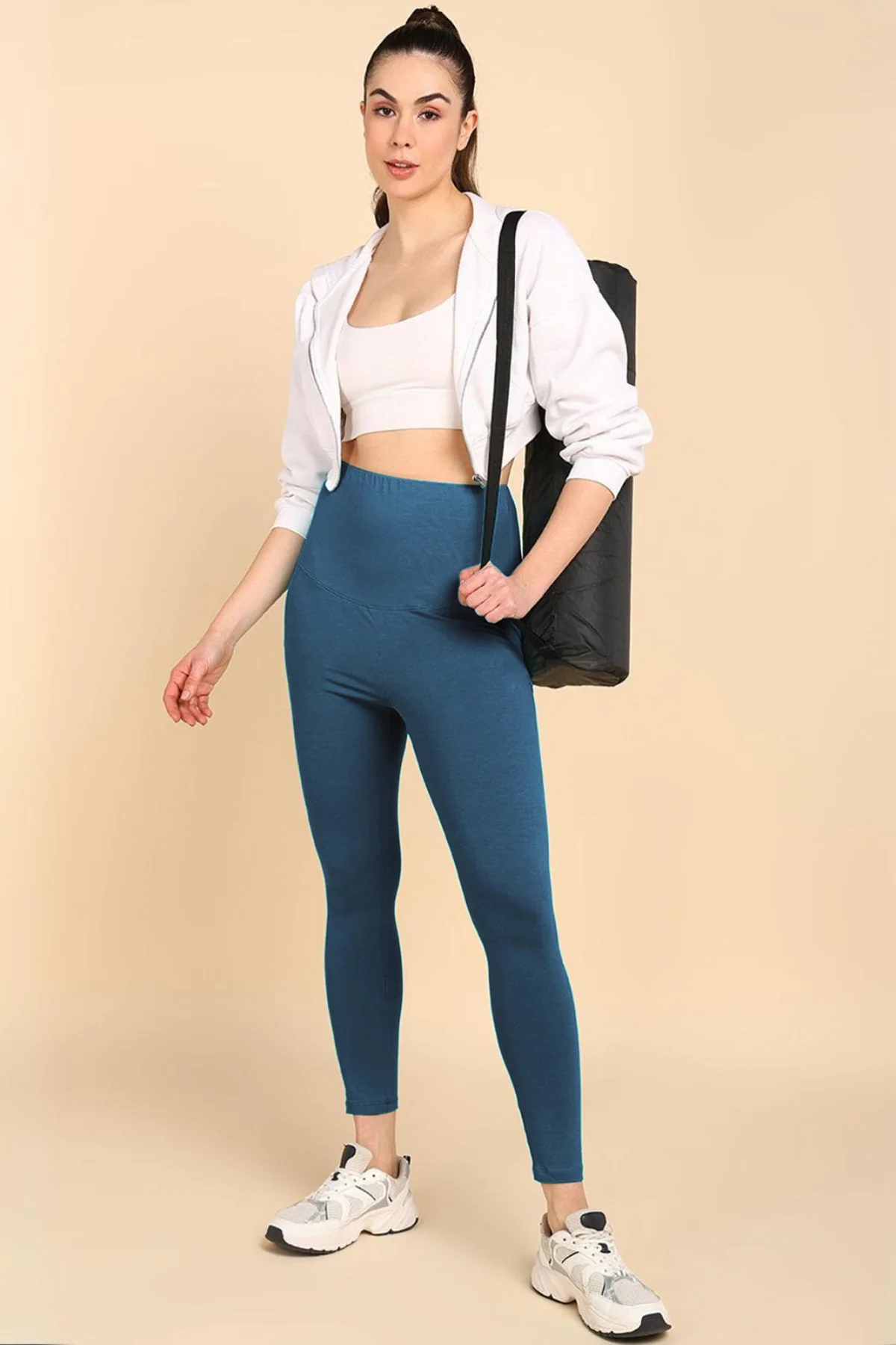 247 Zactive™ Airforce High Waist Leggings (Pregnancy & Postpartum) - Image 2