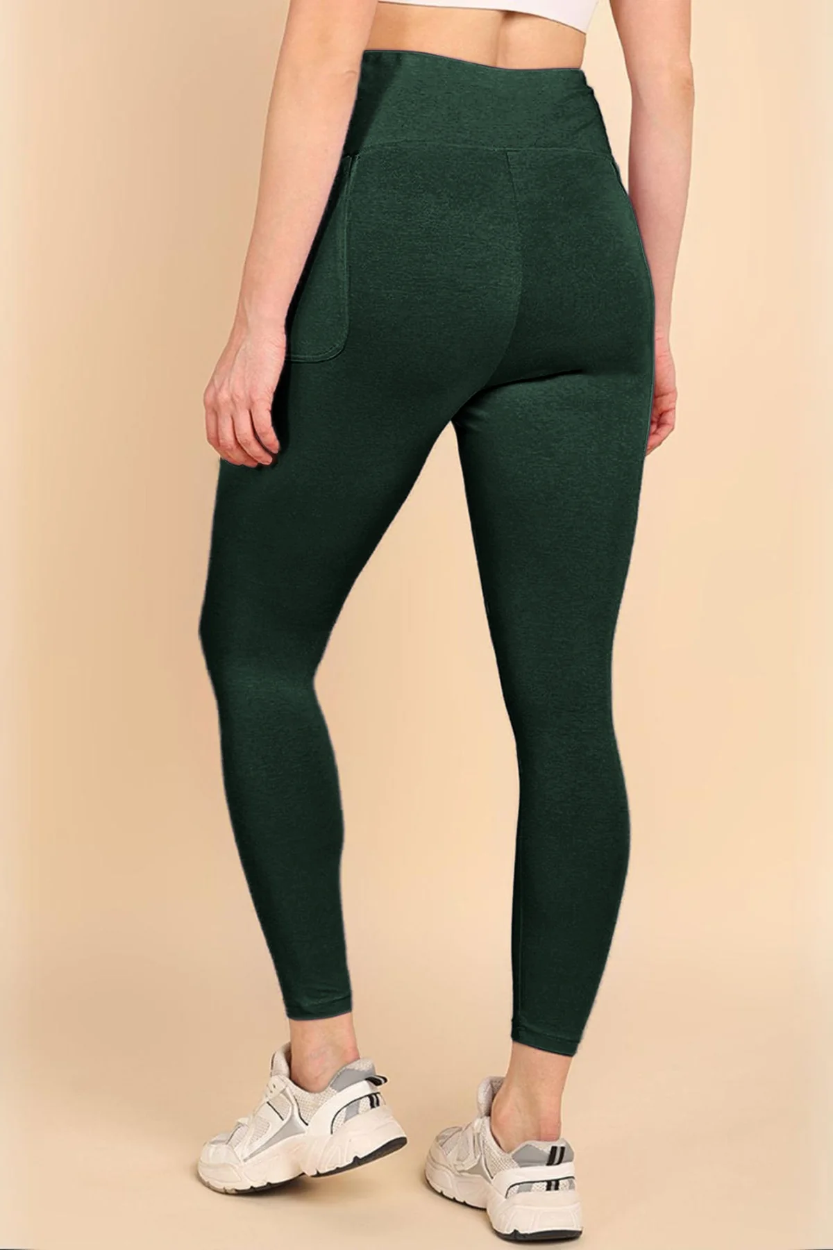 247 Zactive™ Bottle Green High Waist Leggings (Pregnancy & Postpartum) - Image 3