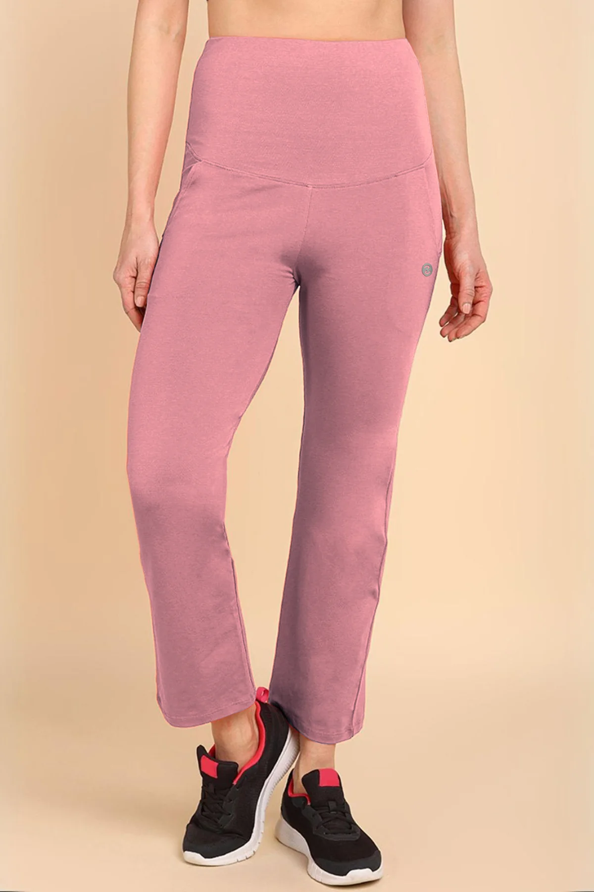 247 Zactive™ Deep Salmon High Waist Trousers (Pregnancy & Postpartum)