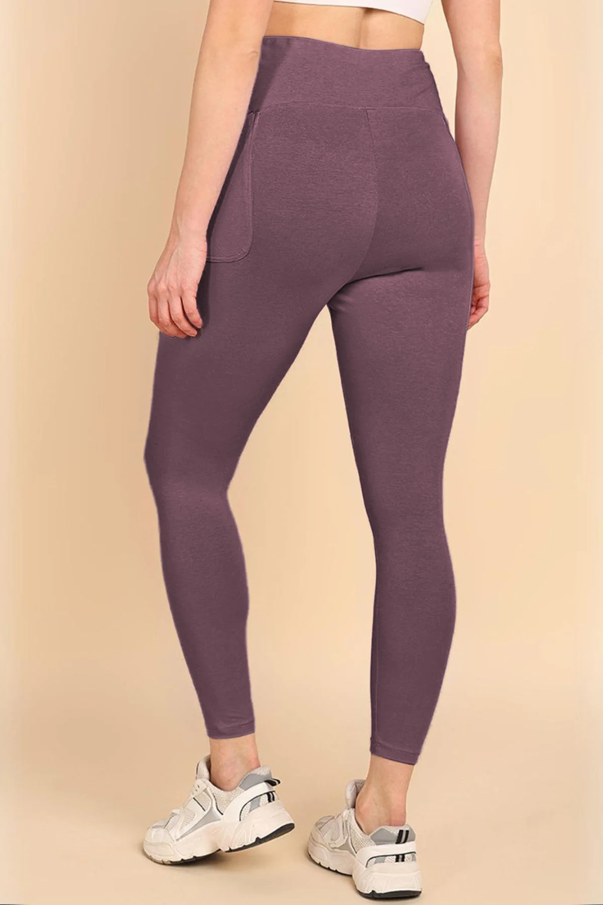 247 Zactive™ Deep Woodrose High Waist Leggings (Pregnancy & Postpartum) - Image 4