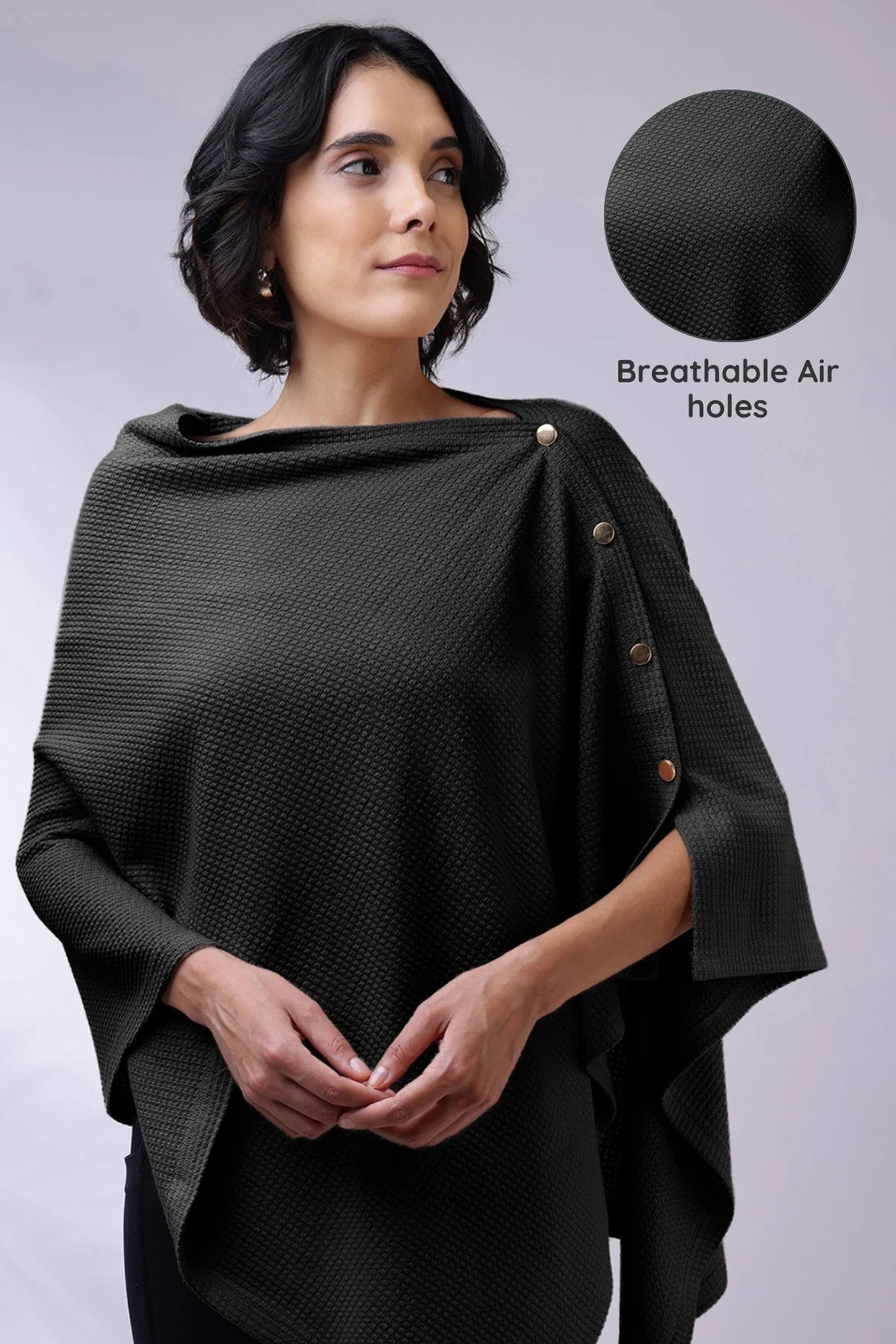 Amara Nursing Cover - Black - Image 16
