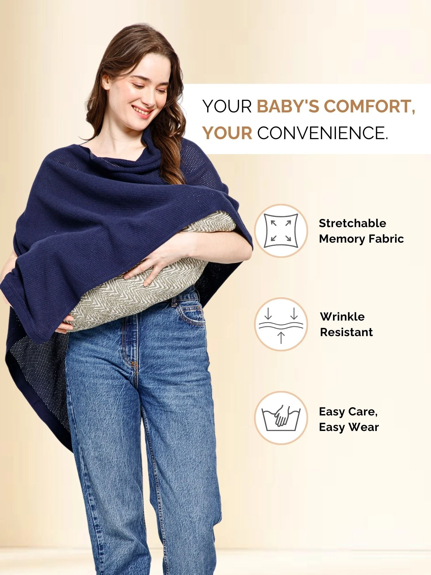 Nautical Twilight Honeycomb Feeding & Nursing Cover - Image 5