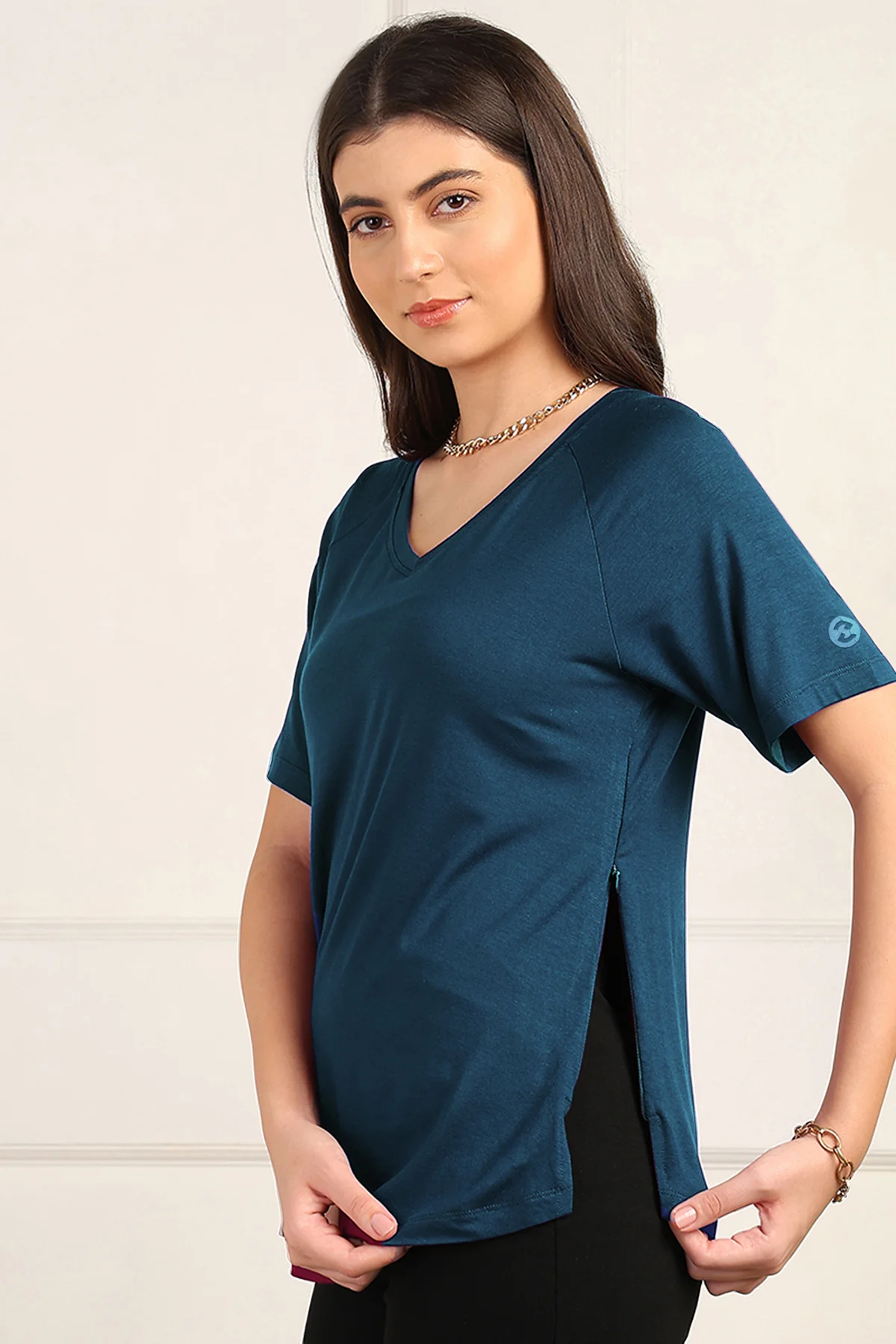 Deep Teal Maternity Palazzo Set - Image 7