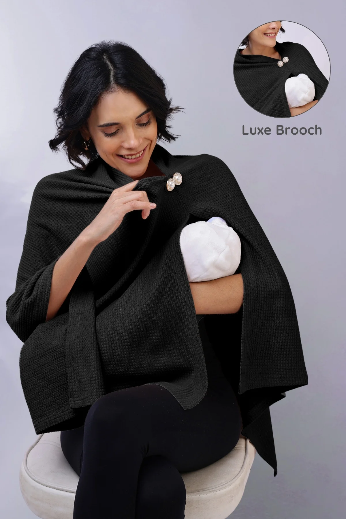 Diana Nursing Cover - Black - Image 3