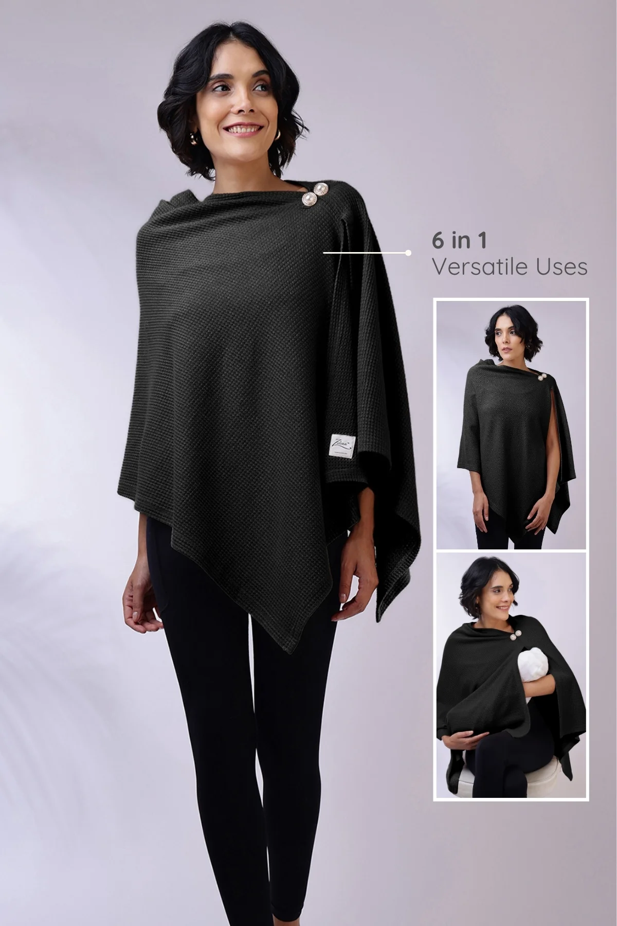 Diana Nursing Cover - Black - Image 6