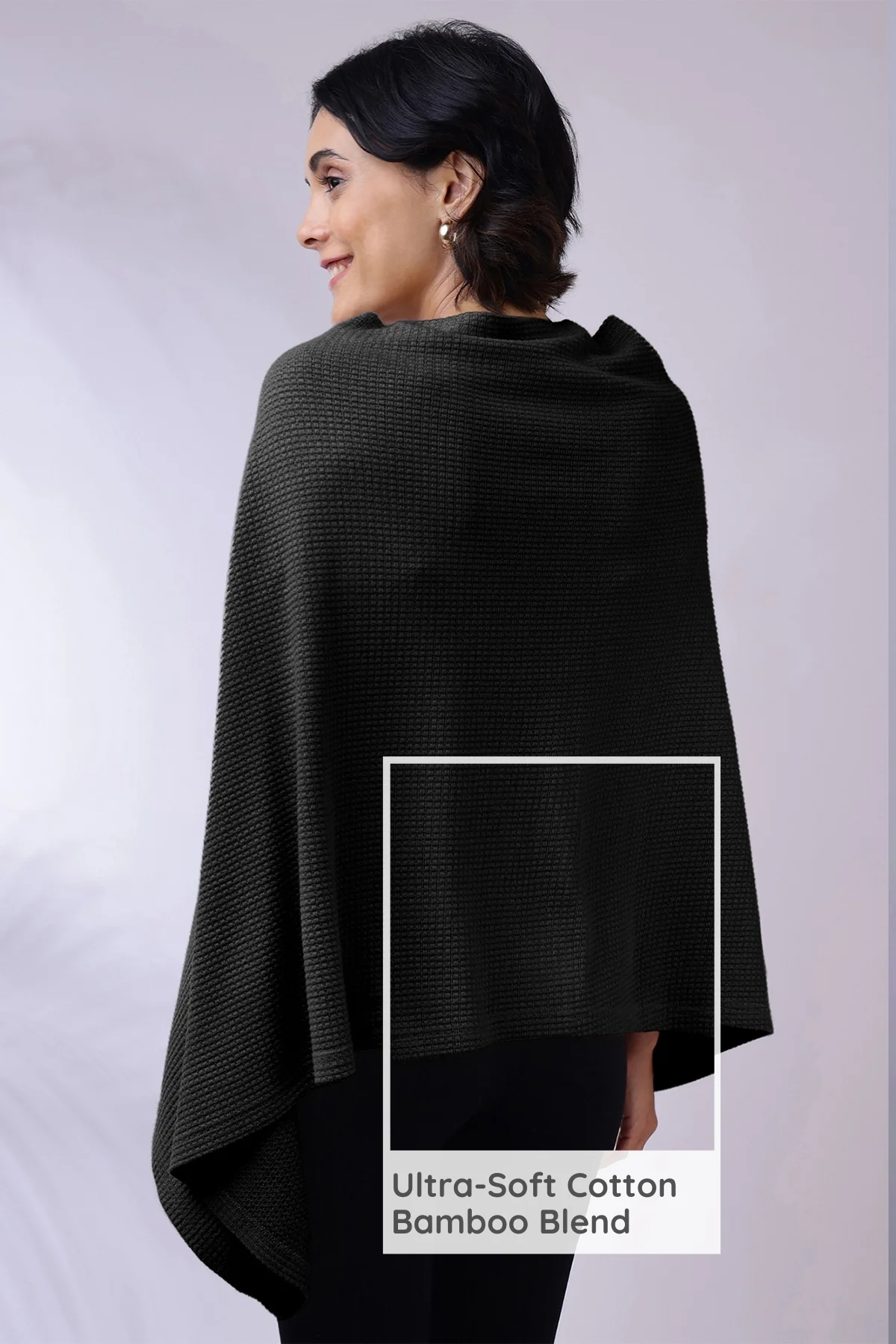 Elena Nursing Cover - Black - Image 4