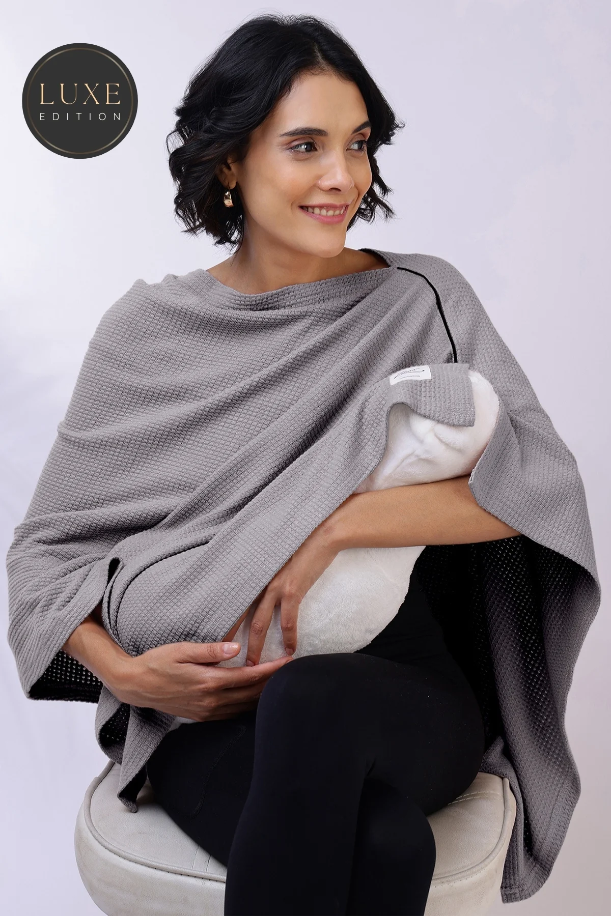 Elena Nursing Cover - Grey - Image 3