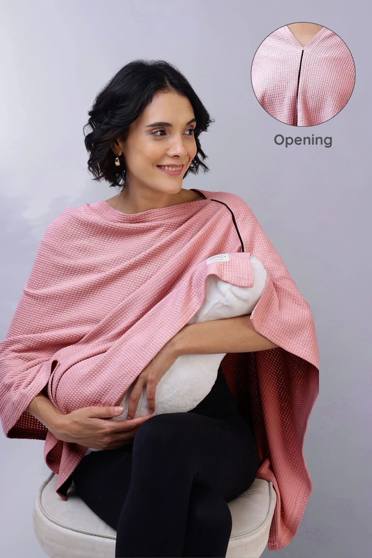 Elena Nursing Cover - Light Pink - Image 17