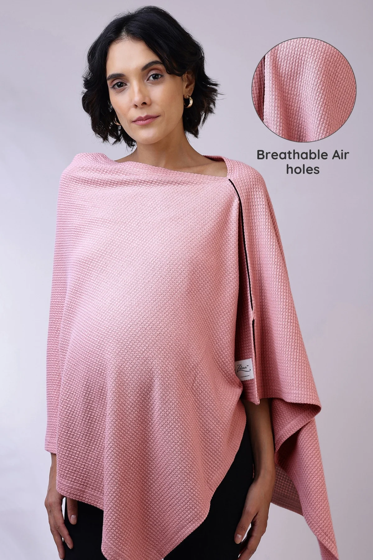Elena Nursing Cover - Light Pink - Image 8