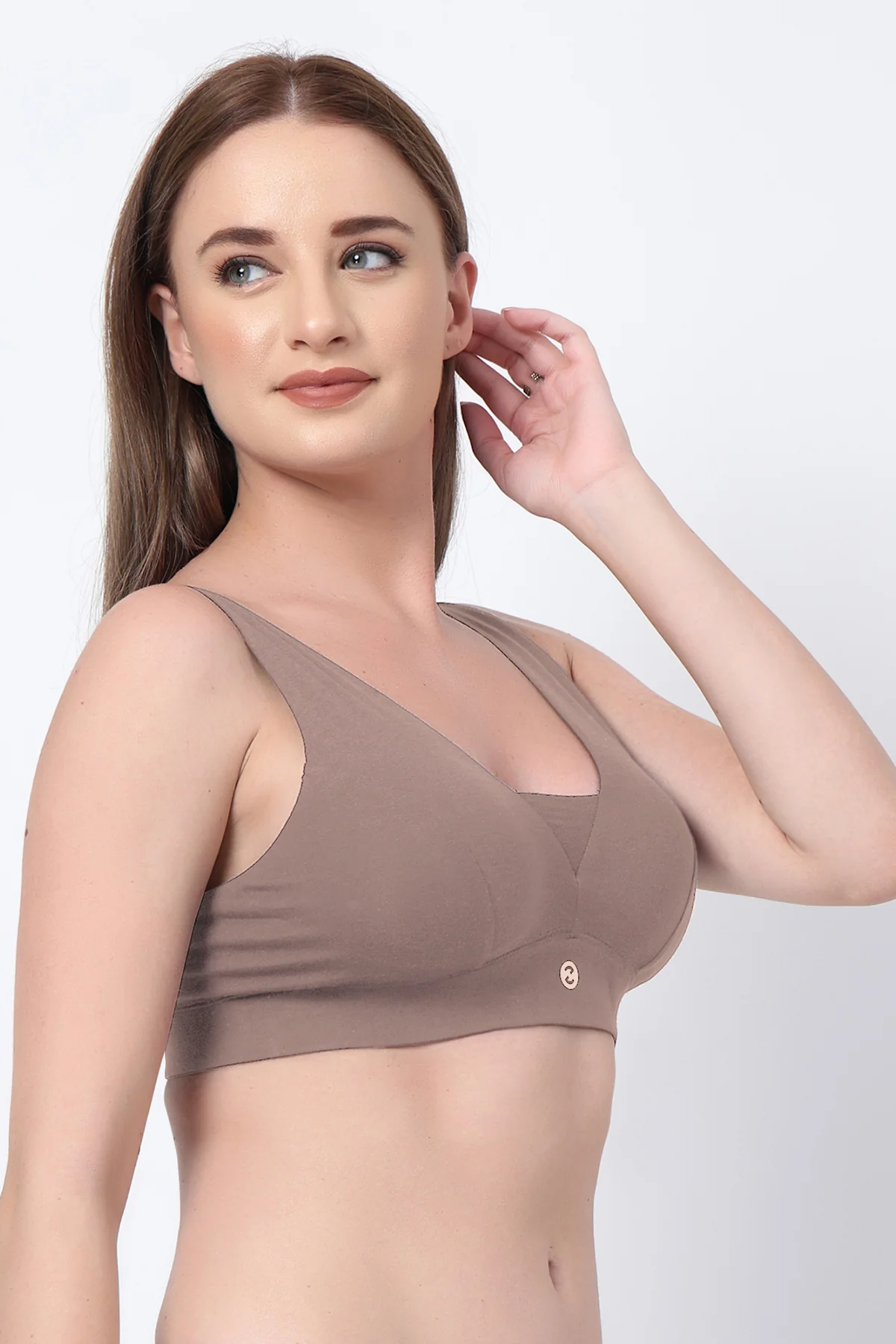 Fixed Padded Modal Maternity Feeding Bra with Support - Coco - Image 5