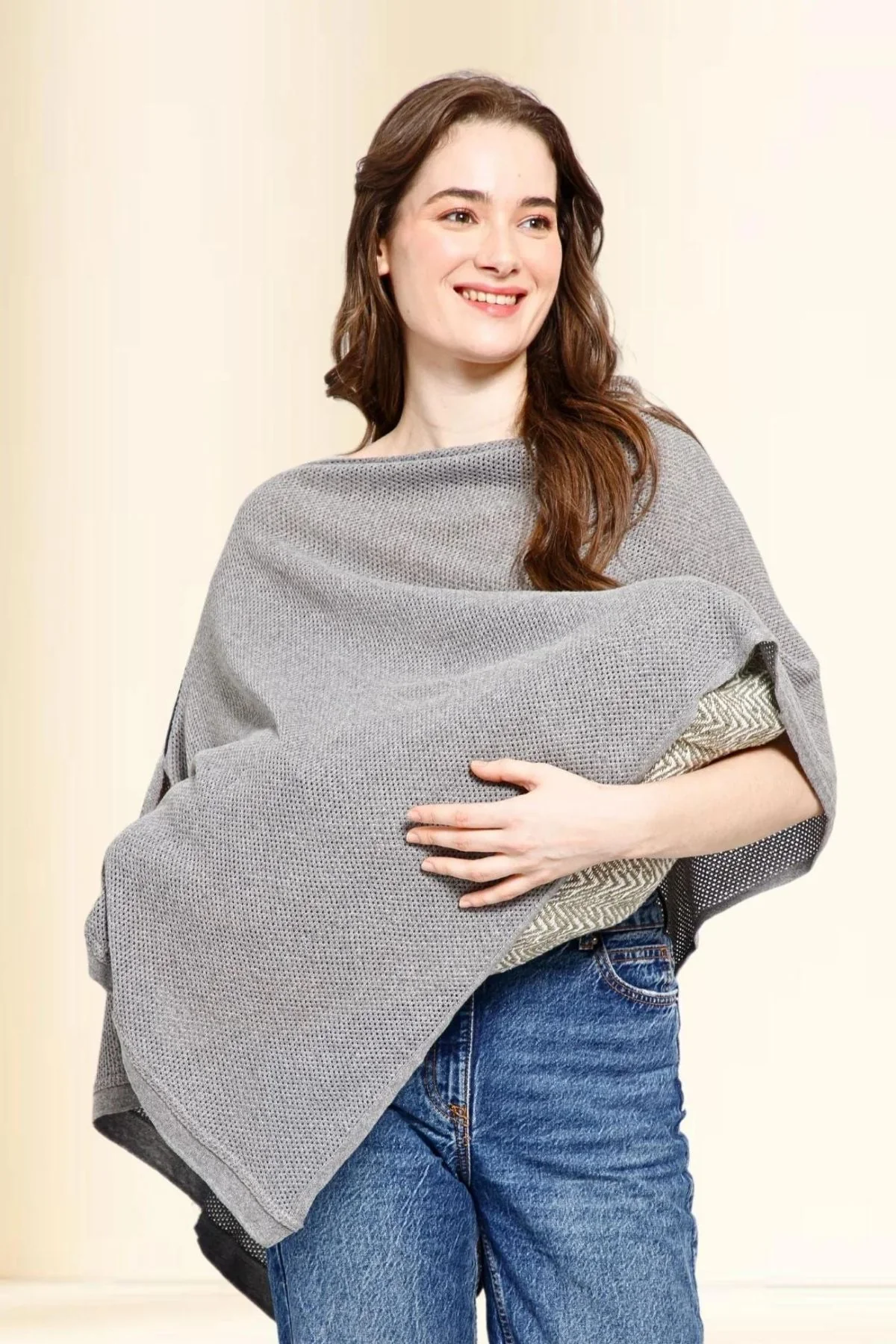 Graphite Grace Honeycomb Feeding & Nursing Cover - Image 2