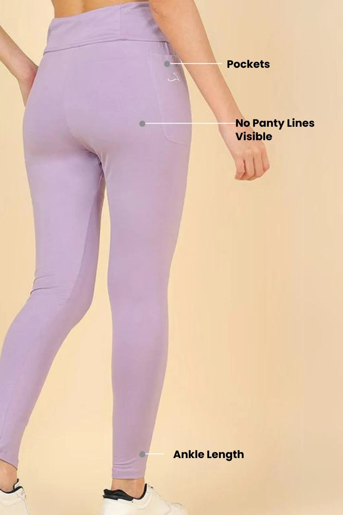 High Waist Lavender Mom Legging - Image 9