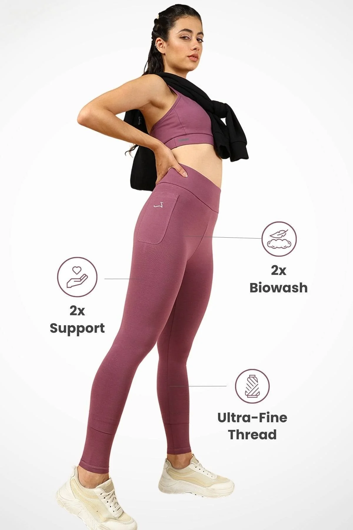 High Waist Rosewood Mom Legging - Image 9