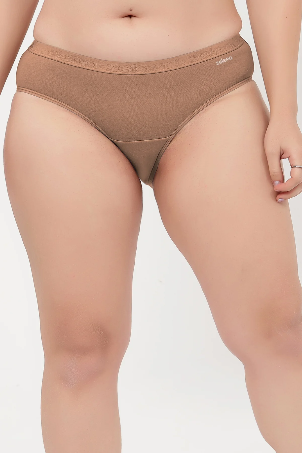 Mid-Rise Cotton Everyday Hipster (Pack of 4) (Black, Blush, Mist & Dark Skin) - Image 10