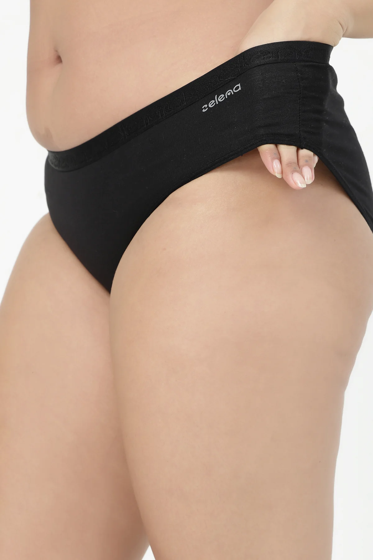 Mid-Rise Cotton Everyday Hipster (Pack of 4) (Black, Blush, Mist & Dark Skin) - Image 13