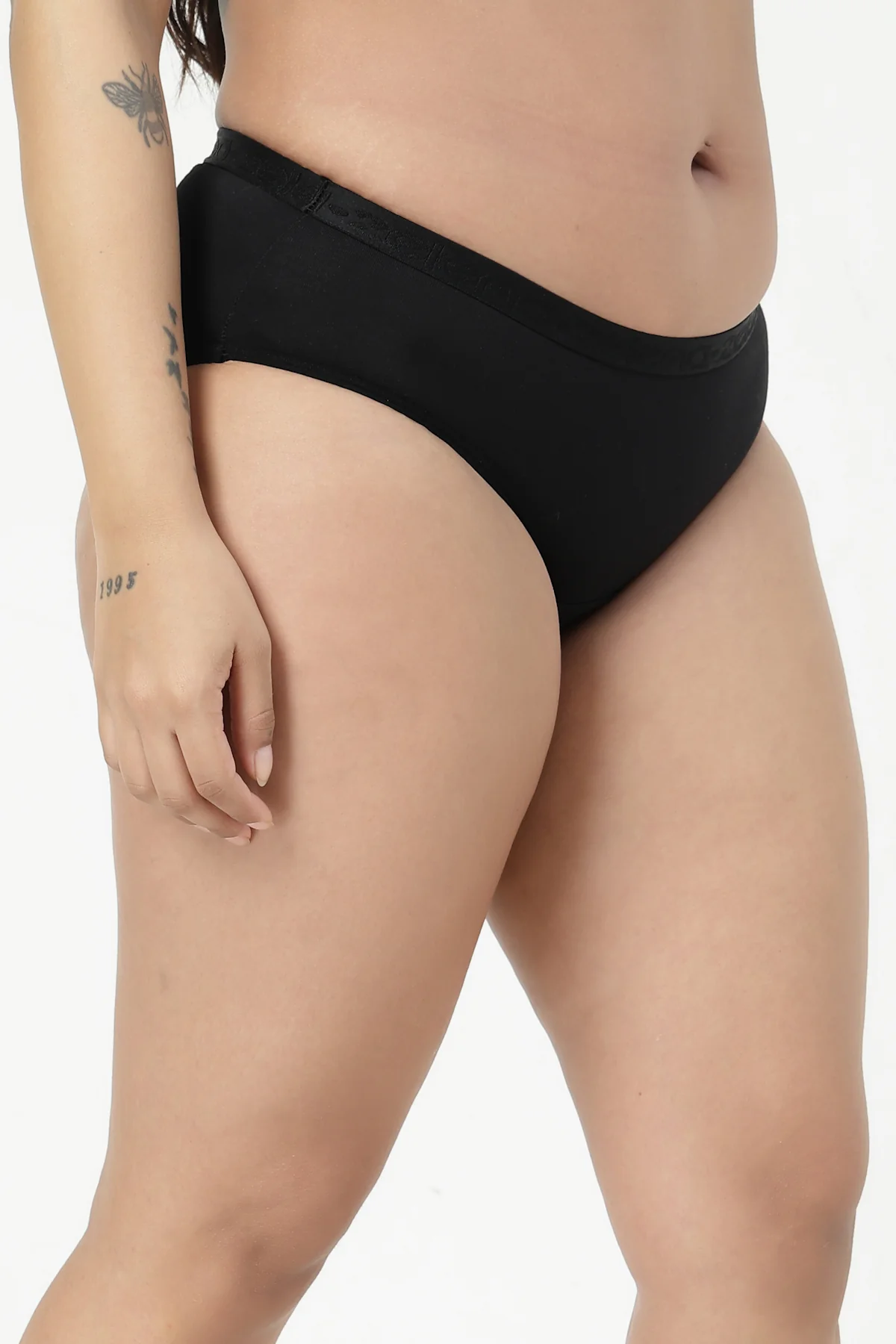 Mid-Rise Cotton Everyday Hipster (Pack of 4) (Black, Blush, Mist & Dark Skin) - Image 9