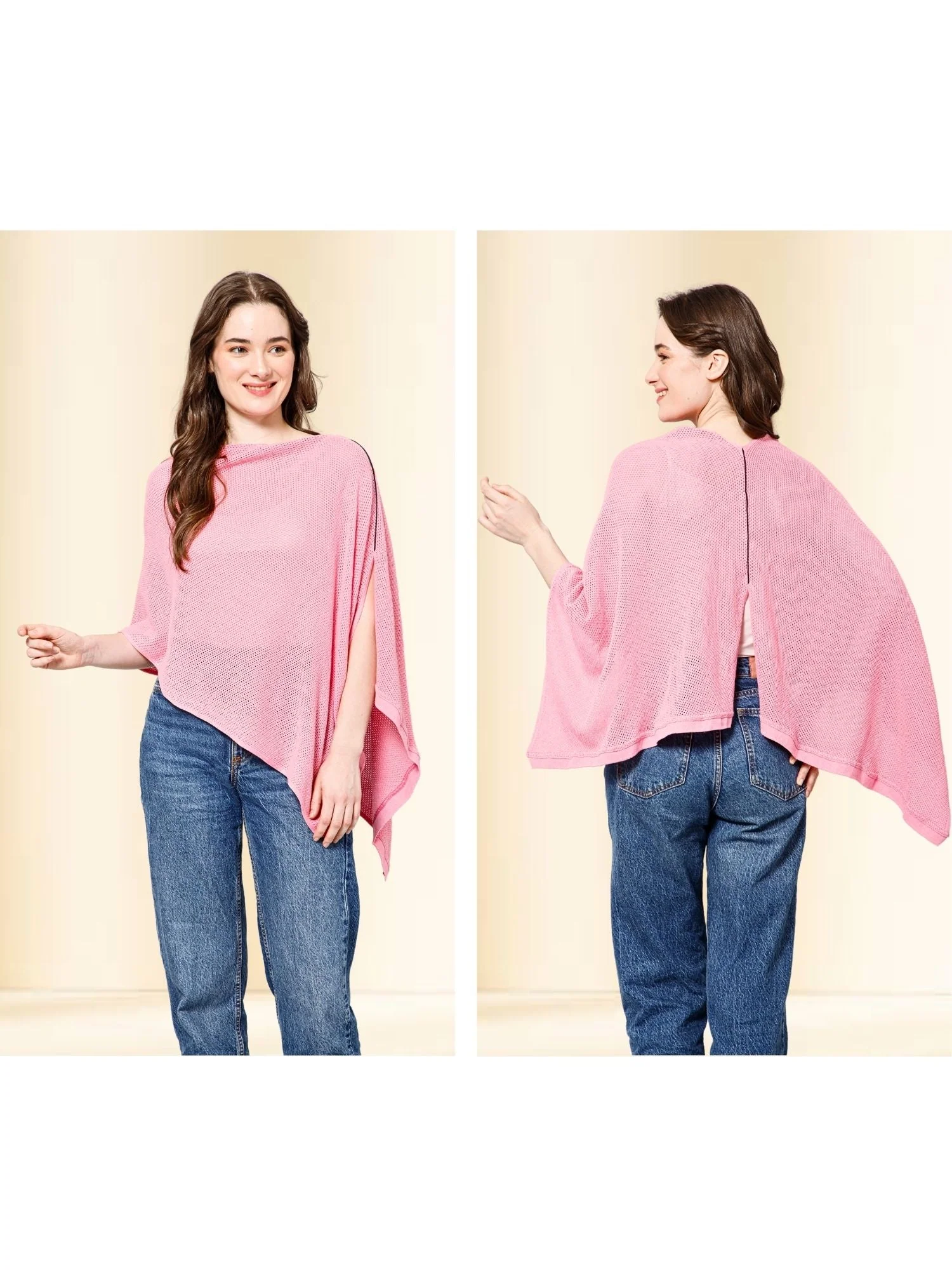 Rosy Pink Honeycomb Feeding & Nursing Cover - Image 3
