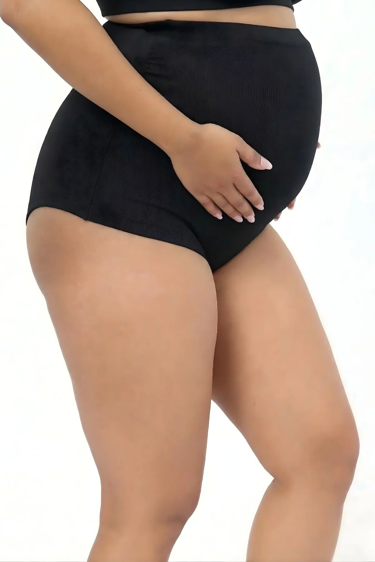 Pregnancy Cotton Panty (Pack of 3) (Skin, Rose Gold & Black) - Image 10