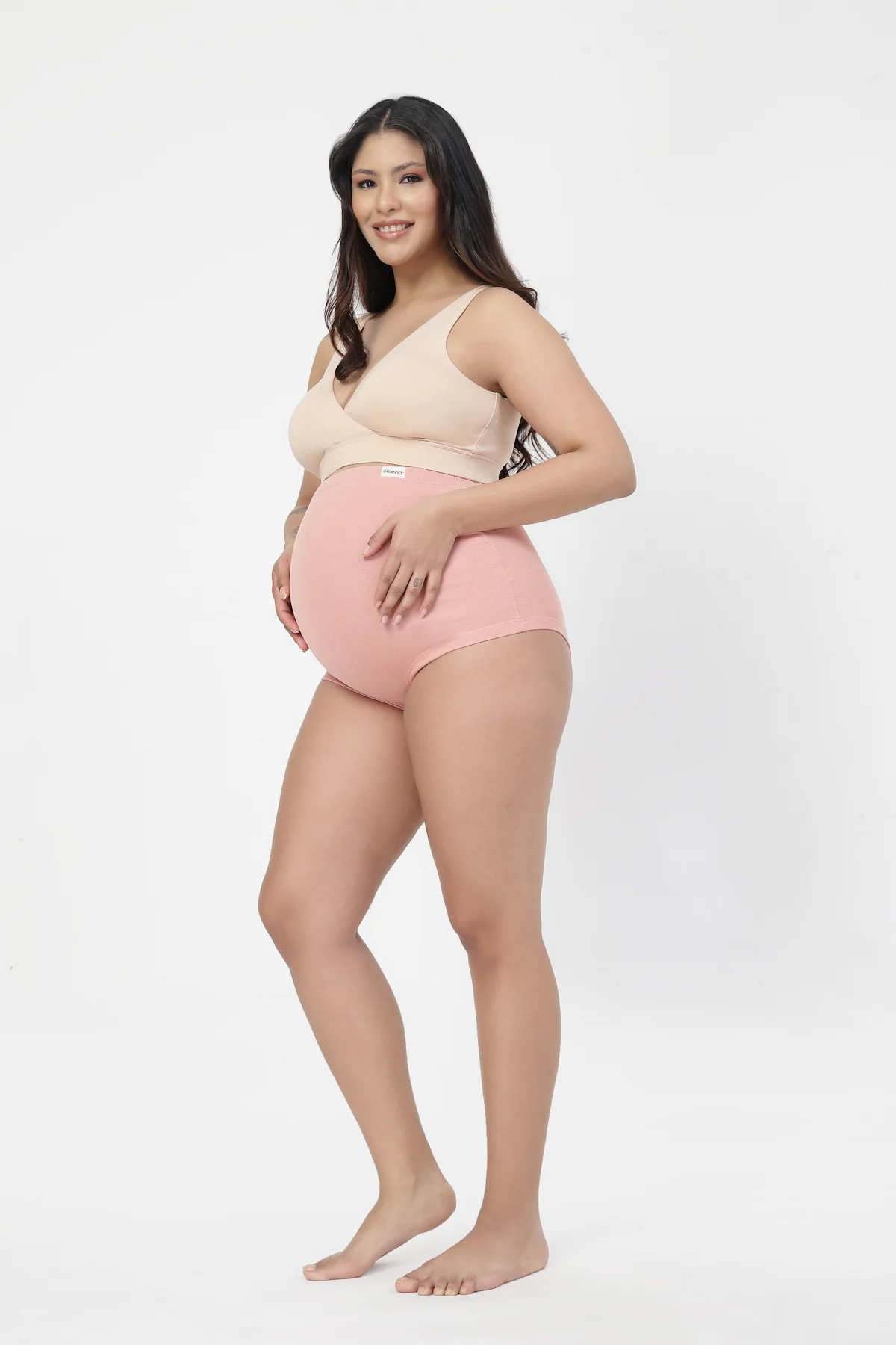 Pregnancy Cotton Panty (Pack of 3) (Skin, Rose Gold & Black) - Image 14