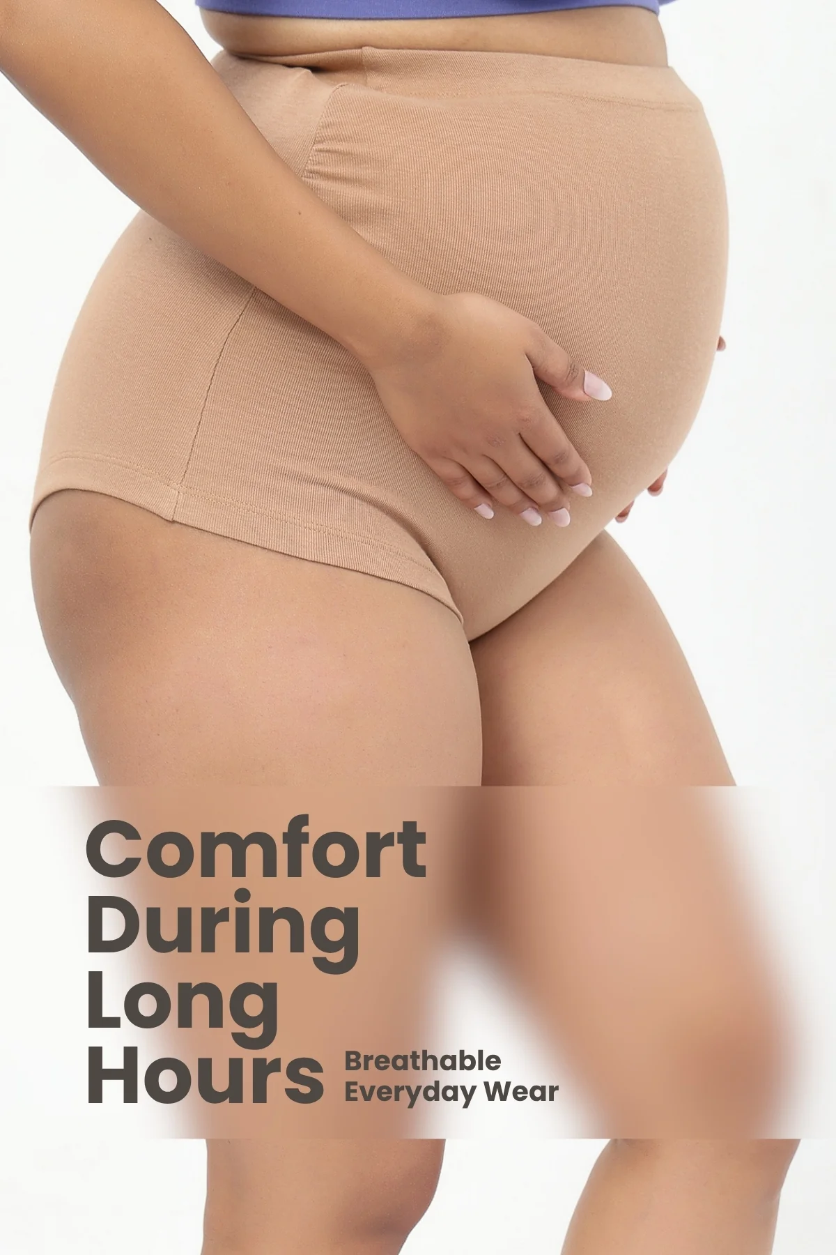 Pregnancy Cotton Panty (Pack of 3) (Skin, Rose Gold & Black) - Image 27