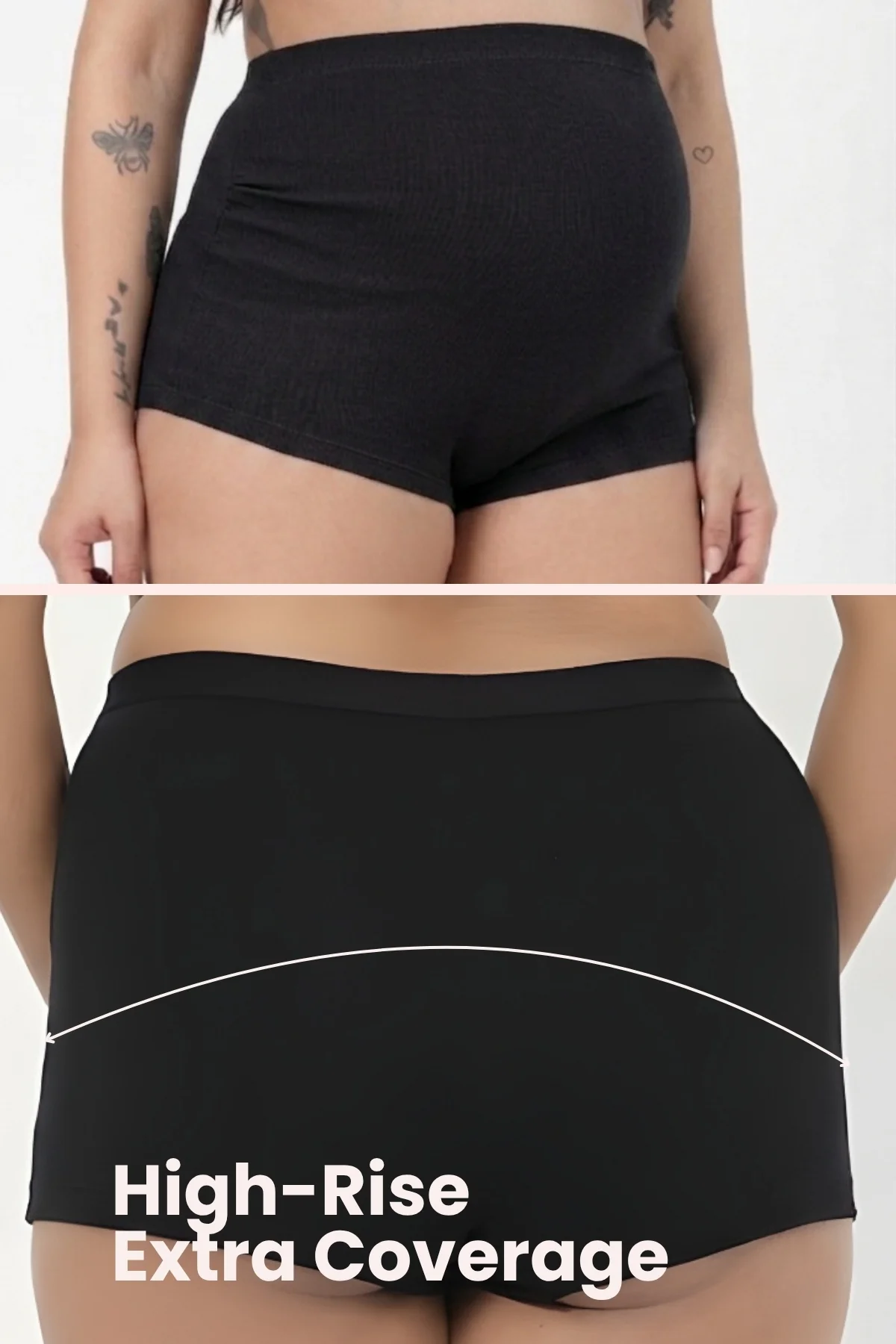 Pregnancy Cotton Panty (Pack of 3) (Skin, Rose Gold & Black) - Image 35