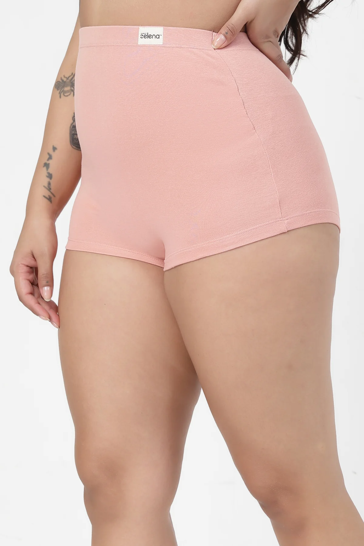 Pregnancy Cotton Panty (Pack of 3) (Skin, Rose Gold & Black) - Image 5