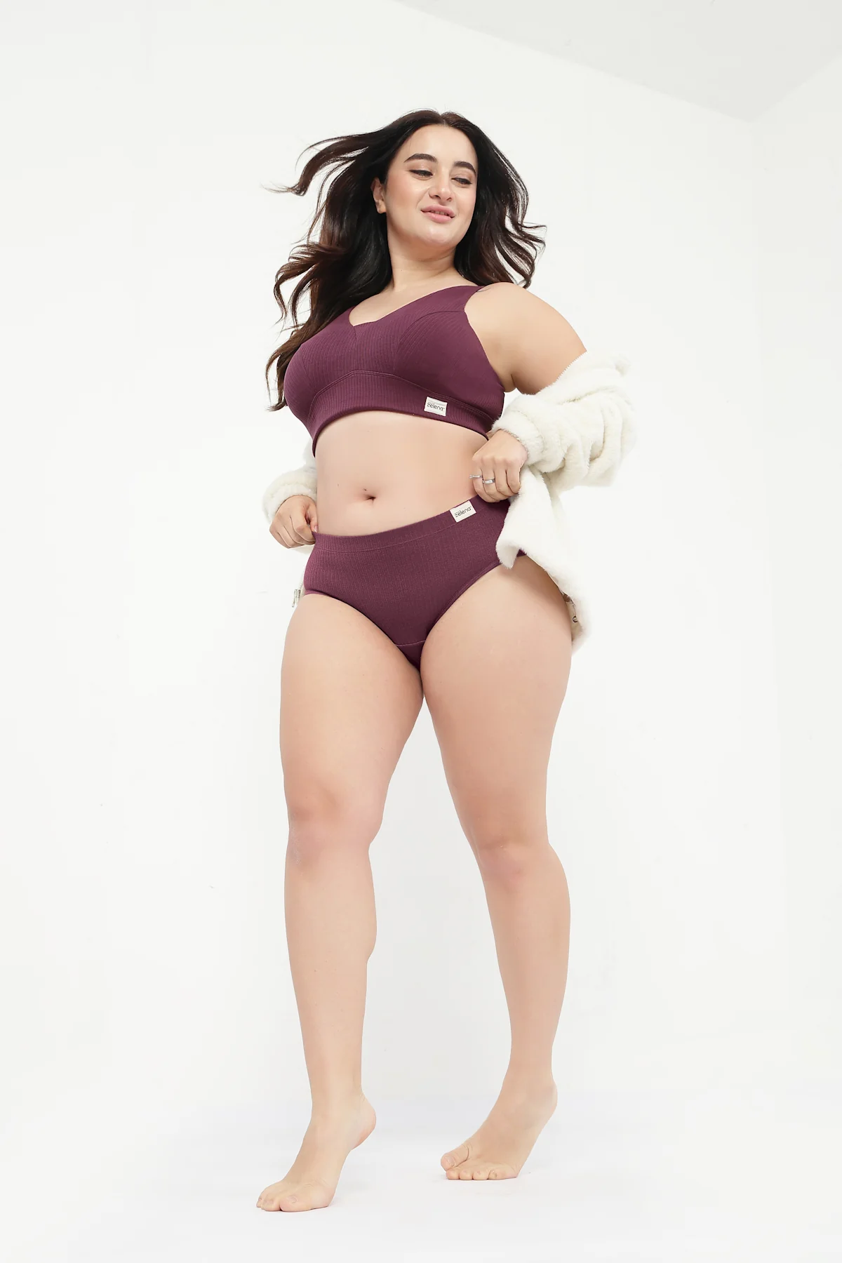 Sera Broad-Rib Bra - Dark Berry - Image 21