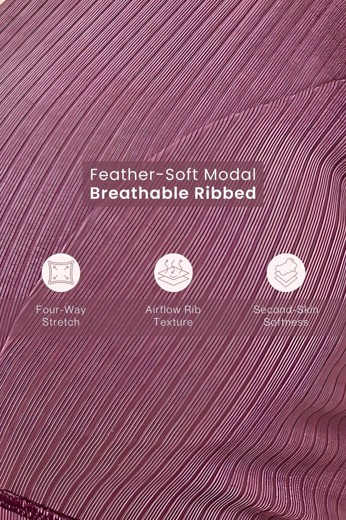 Sera Broad-Rib Bra - Blush - Image 6