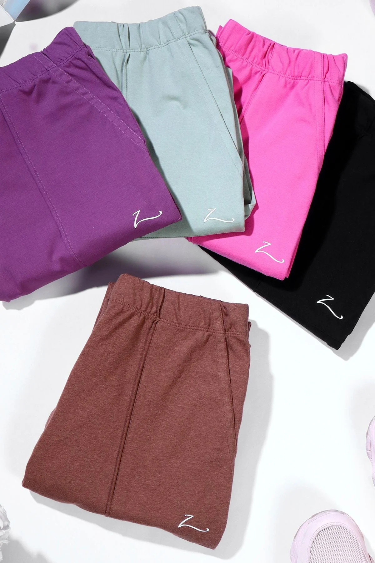 Ribbed Cotton Pink Maternity Capri (Pregnancy & Postpartum) - Image 12