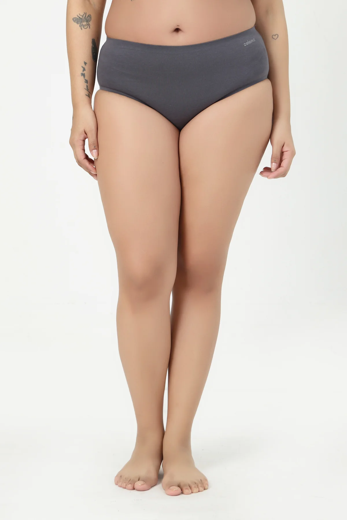 The Invisible Panty (Cotton | High Rise | Dark Grey) - Image 11