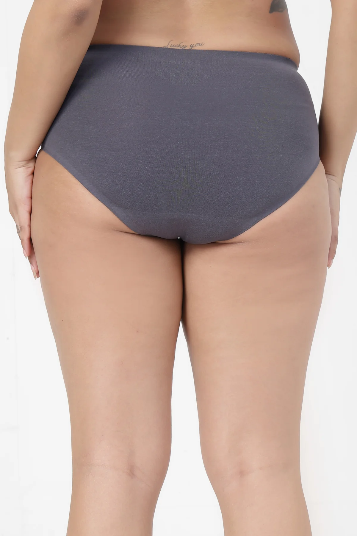 The Invisible Panty (Cotton | High Rise | Dark Grey) - Image 12