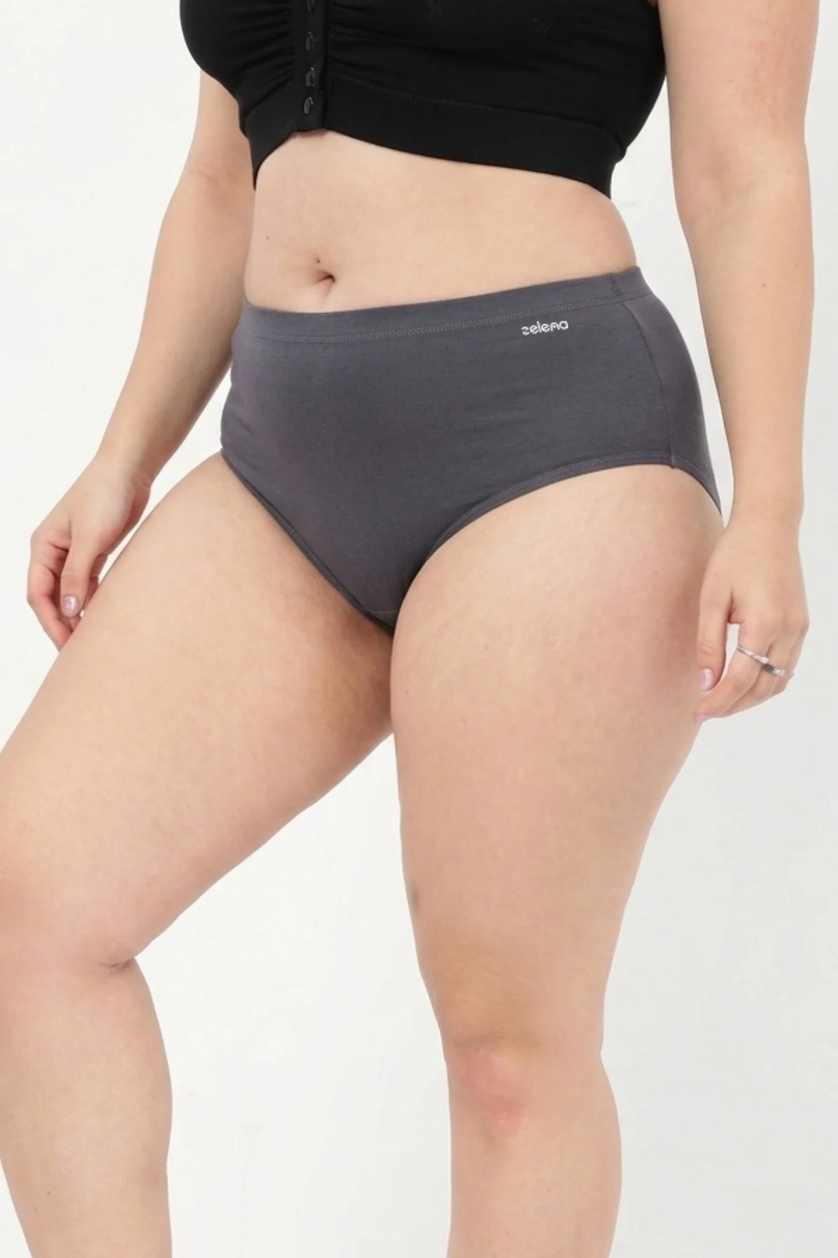 The Invisible Panty (Cotton | High Rise | Dark Grey) - Image 9