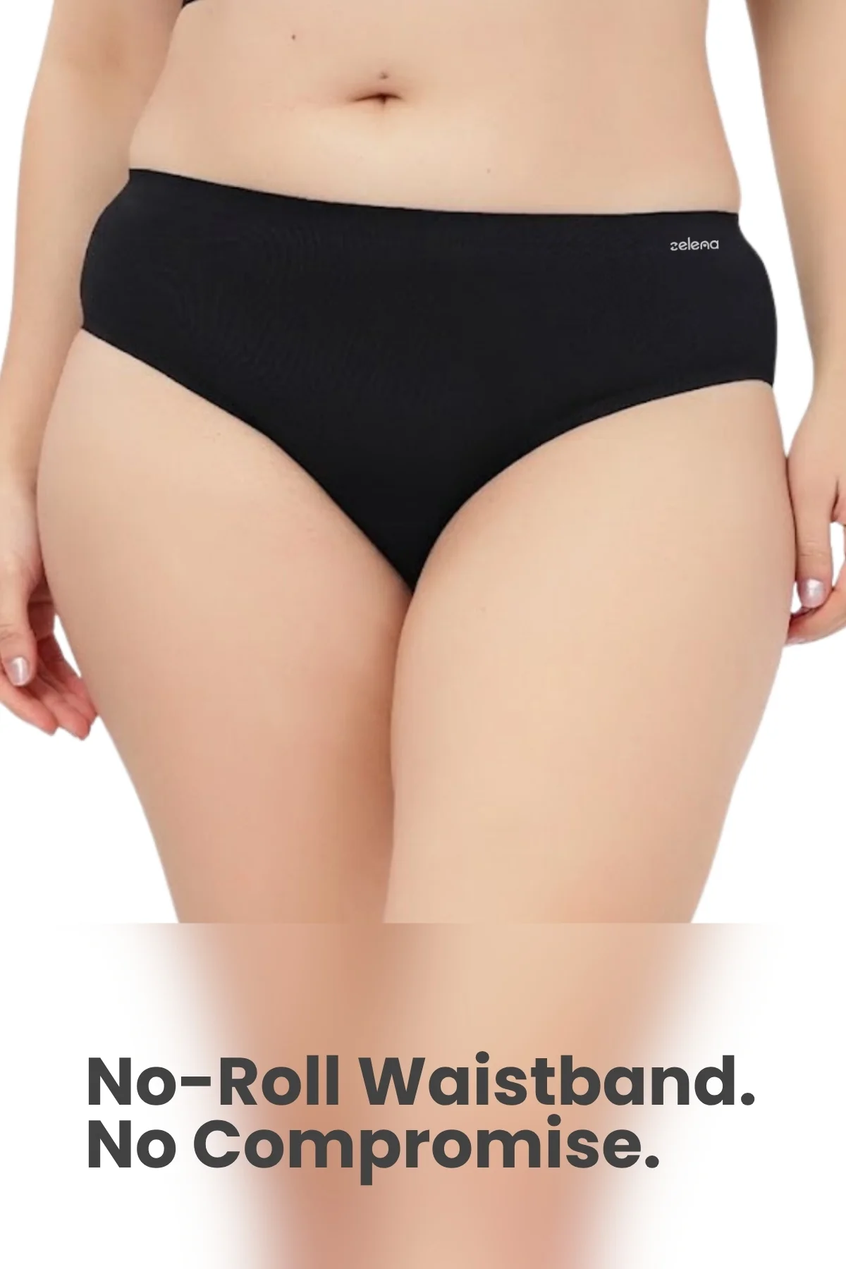 The Invisible Panty (Cotton | Mid Rise | Black) - Image 4