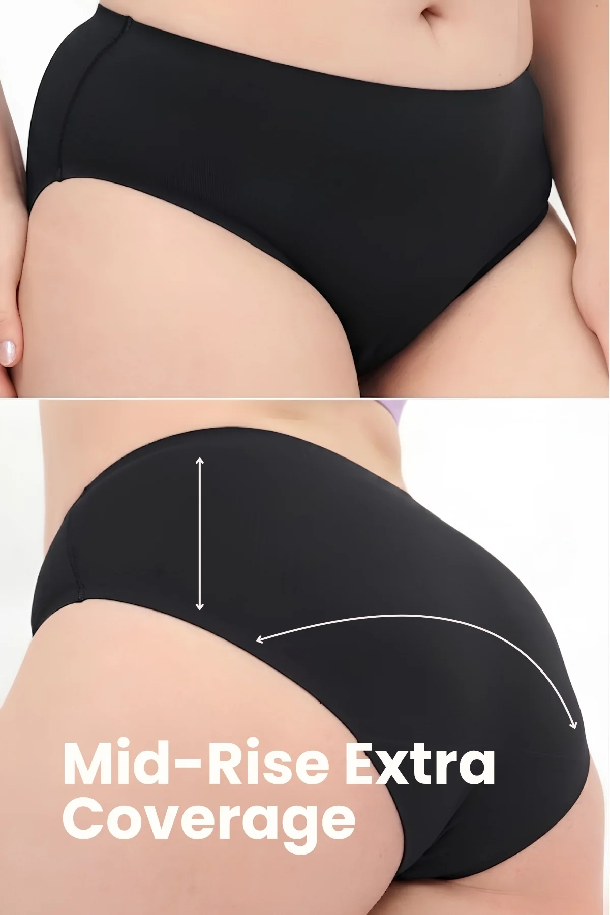 The Invisible Panty (Modal | Mid Rise | Black) - Image 3