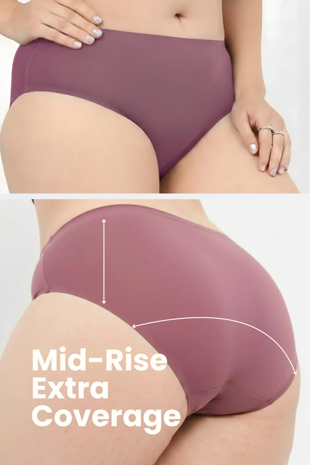 The Invisible Panty (Modal | Mid Rise | Mauve) - Image 3
