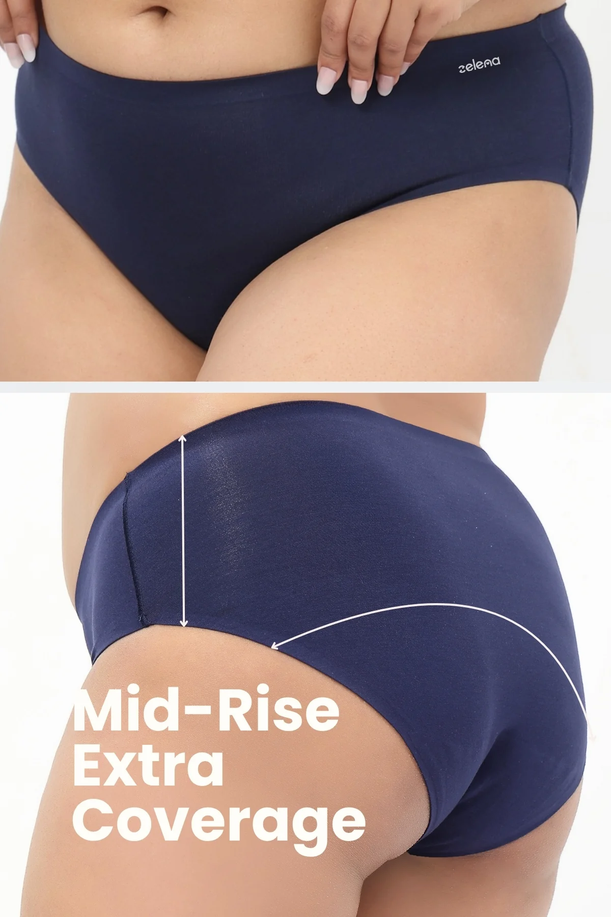The Invisible Panty (Modal | Mid Rise | Navy) - Image 3